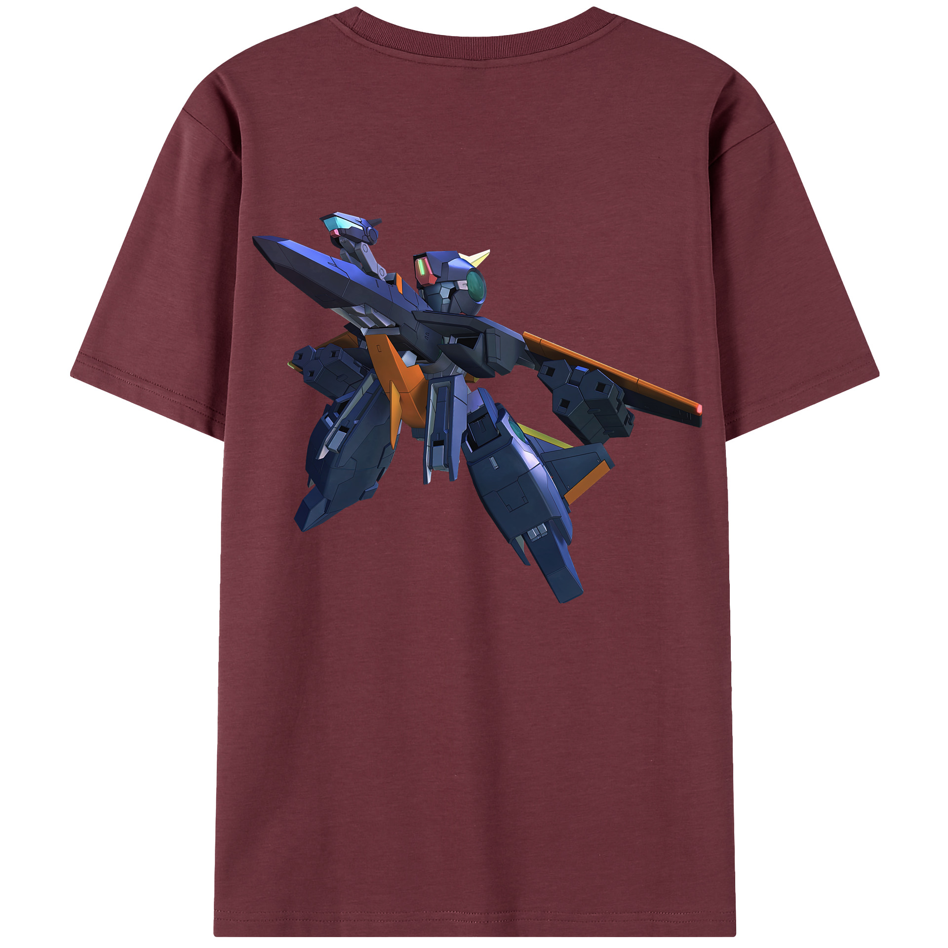 （画像用） 機動戦士ガンダム Mobile Suit Gundam 綿100％半袖Tシャツ（背面プリント）